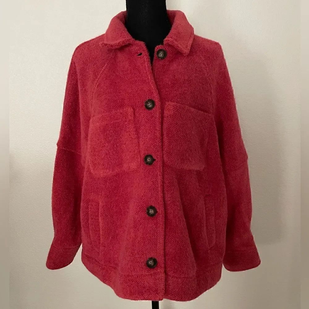 NWT Anthropologie Houndstooth Shirt Jacket